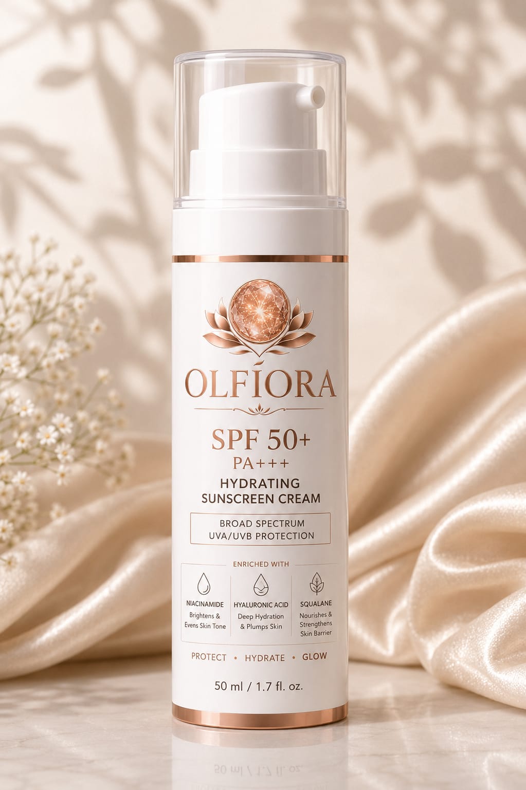 OLFIORA SPF 50+ PA+++ Hydrating Sunscreen Cream